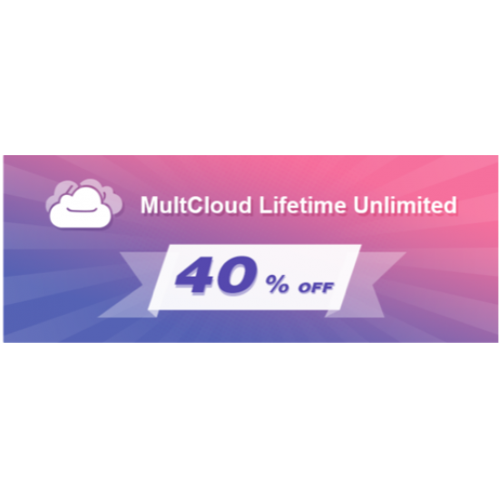 MultCloud Lifetime Unlimited 40% Off